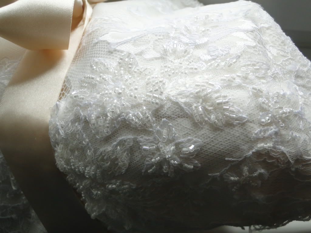 Vintage Retro WEDDING DRESS lace IVORY size 10 12 eBay