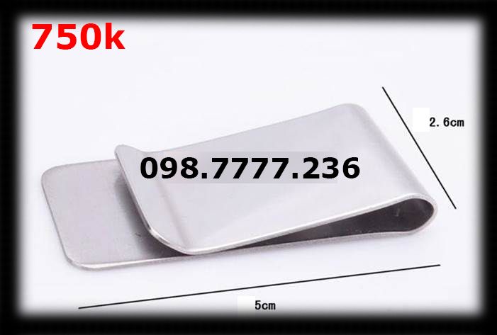 Kẹp tiền stainless steel 3 màu: Vàng - Trắng - Đen - 2