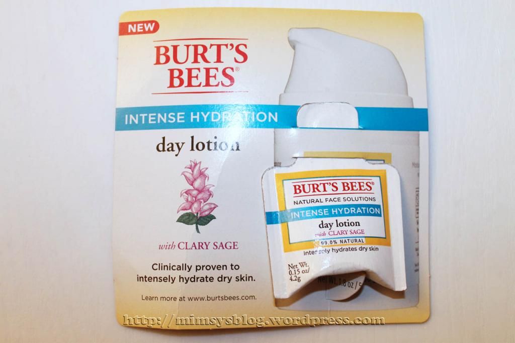 Burt’s Bees Intense Hydration Face Care Mimsy's Blog