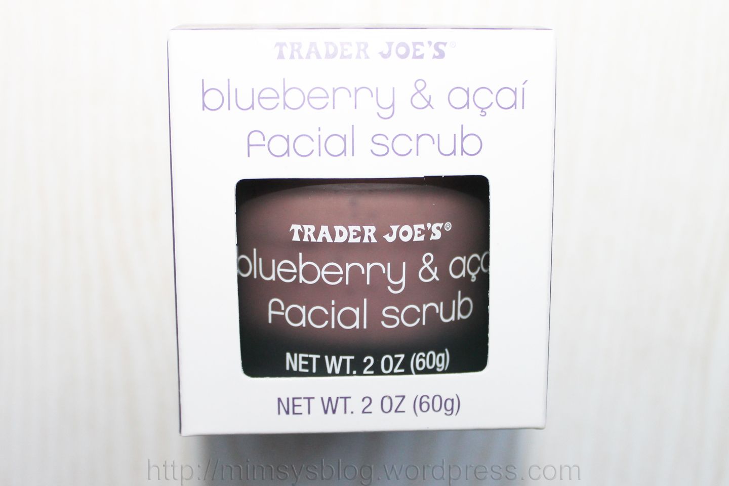Trader Joe’s Blueberry & Acai Facial Scrub Mimsy's Blog