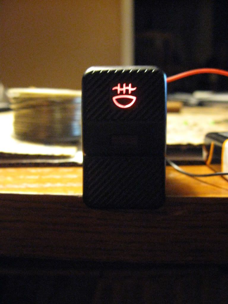 Red lit Headlight switch. 3 position. VW Vortex Volkswagen Forum