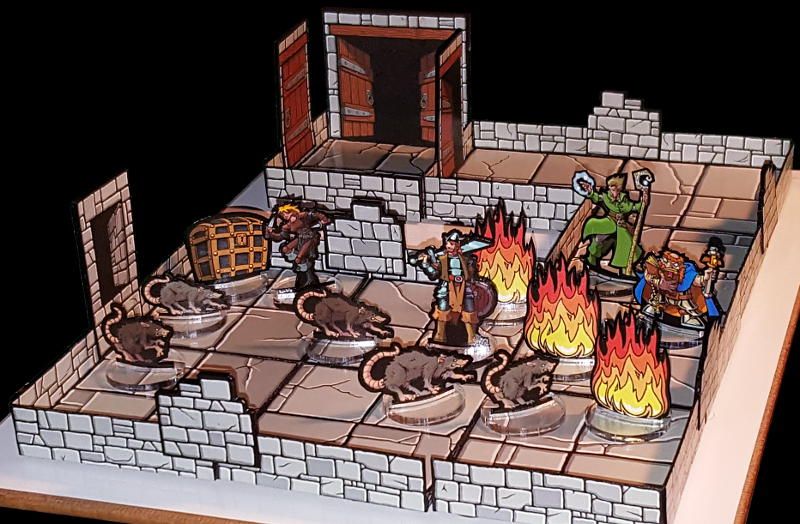 Dungeons of Olde tile system in play