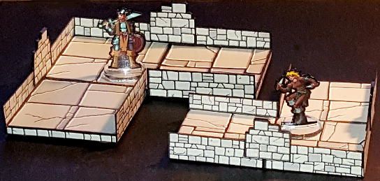 Dungeons of Olde tiles in 1.25 and 1-inch grids