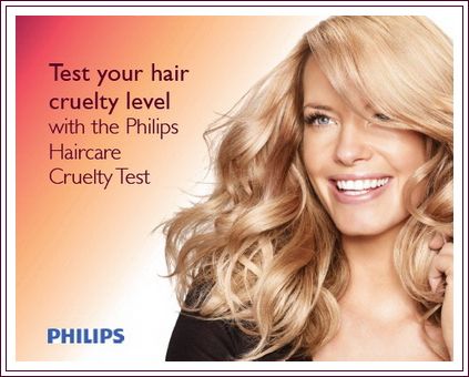 Тест состояния волос от Philips