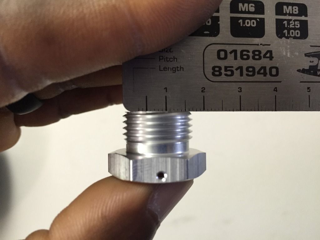 o2 sensor thread size and pitch