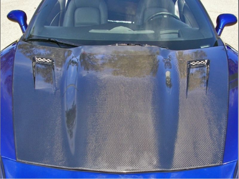 RKSport Chevrolet Corvette C6 Violator Supercharger Carbon Fiber Hood 2005-...