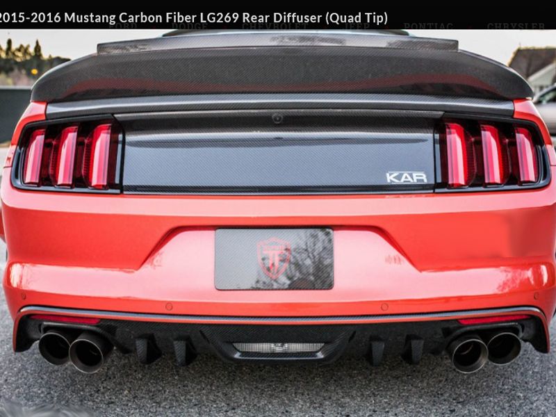 2015-2016 Mustang Carbon Fiber LG269 Rear Diffuser photo 2015-2016 Mustang Carbon Fiber LG269 Rear Diffuser 2_zpsynvgbskc.jpg