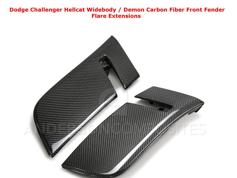  photo 2018 Dodge Challenger Hellcat Widebody  Demon Carbon Fiber Front Fender Flare Extensions 2_zpsehcepqzm.jpg