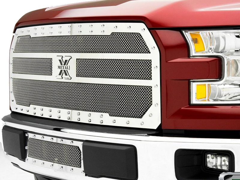  photo T-REX Ford F-150 - X-Metal Series - Main Grille Polished Stainless Steel Finish_zpscgck21fp.jpg