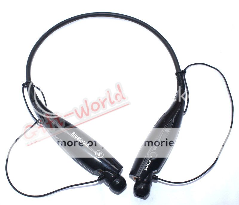 Bluetooth Wireless Stereo Headset Headphones Earphone Black 1366