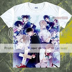 Anime Diabolik Lovers Kanato/Shu/Ayato Casual T-shirt Unisex Tee Tops# ...