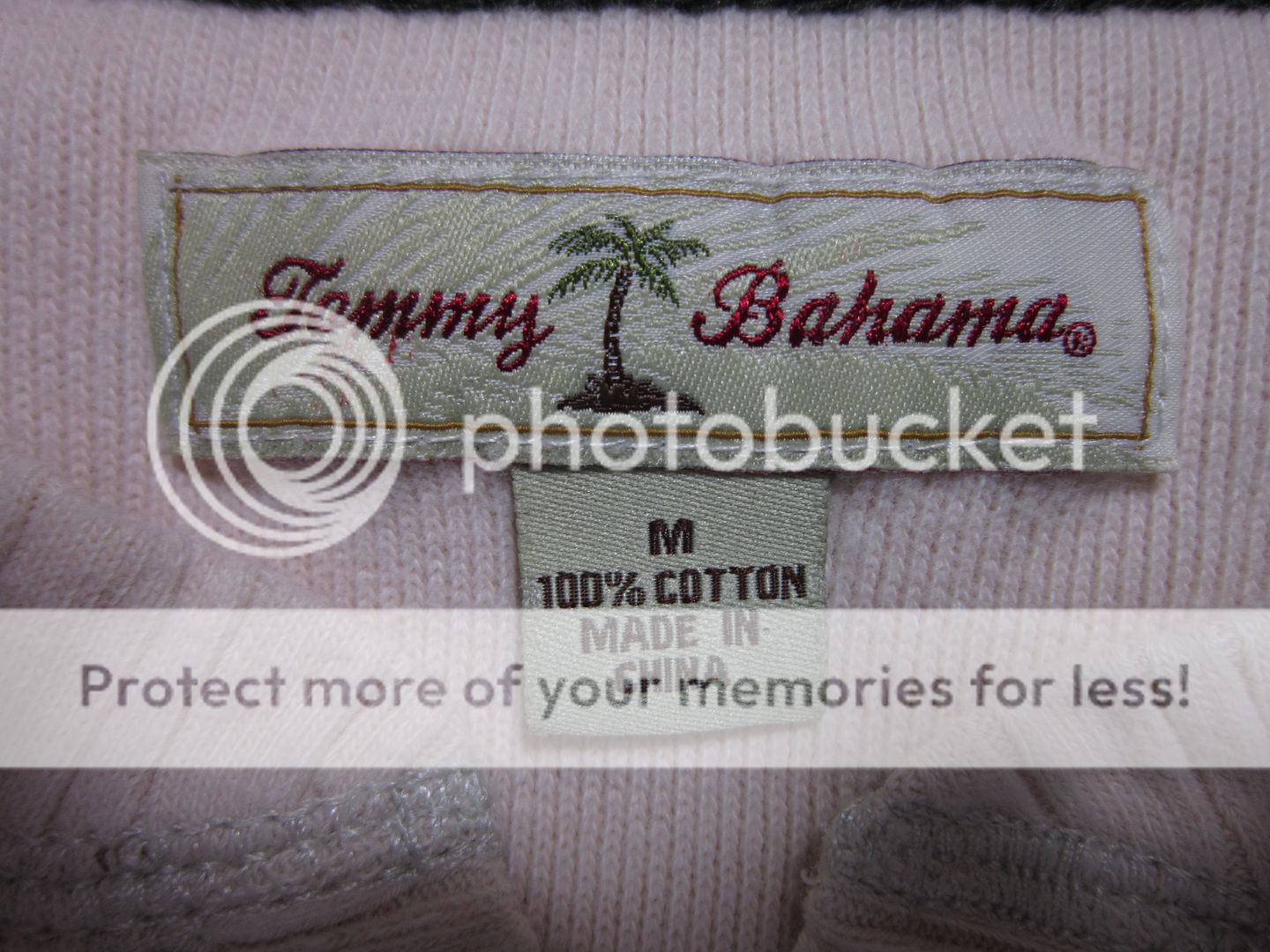 TOMMY BAHAMA *MARLIN* HALFTIME ABACO~ cotton sweater size M cream 