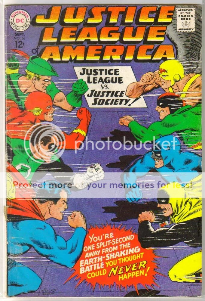 JUSTICE LEAGUE of AMERICA #56 vs Justice Society G/VG  