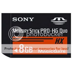 Sony 8GB 8 GB Memory Stick MS Pro HG Duo HX Series