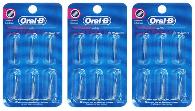 New Oral B Interdental Refills 18 Cylindrical | eBay