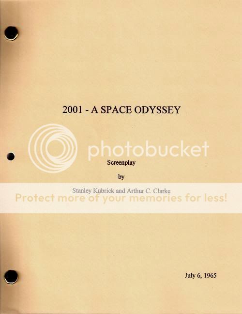 2001 A SPACE ODYSSEY screenplay   Stanley Kubrick Arthur C Clarke 