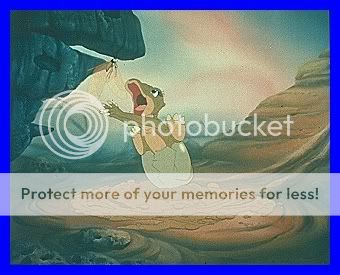   LAND BEFORE TIME set of original 35mm film cells Don Bluth animation