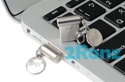 PQI I Mini 32GB 32G USB 3 0 Flash Pen Drive Nano Disk Ultrabook COB Metal Silver
