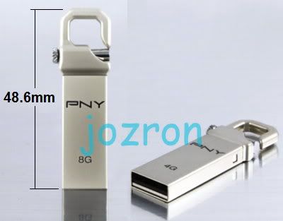 PNY Hook 16GB 16G USB Flash Pen Drive Disk Stick Metal  