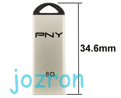 PNY M1 Attache 8GB 8g USB Flash Pen Drive Stick Metal