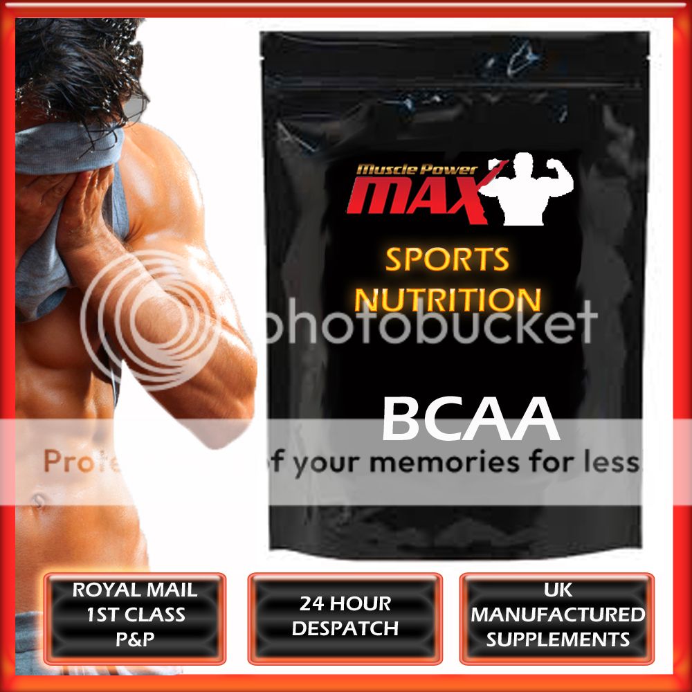Muscle Power Max BCAA Amino Acids Gain Size Strength Body Building