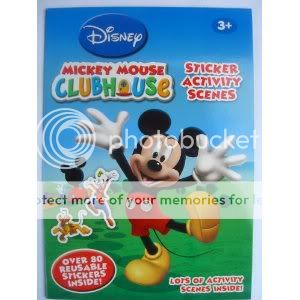 KIDS NEW MICKEY MOUSE CLUBHOUSE STICKER ACTIVITY SCENES BOOK CHRISTMAS 