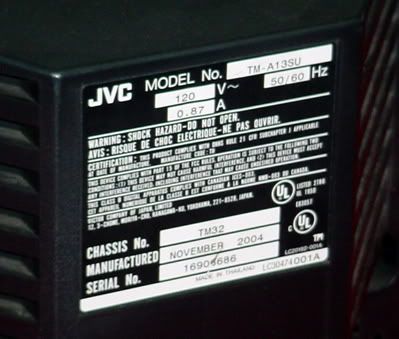 JVC 13 Professional Video Monitor TM A13SU  